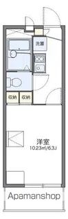 レオパレスWAKABASEKI【2階】の間取り