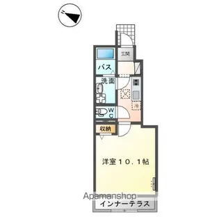 ヴィラコートサクラ【1階】の間取り