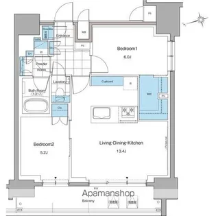 ルフォンプログレ本郷三丁目【11階】の間取り