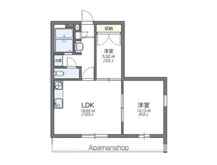 レオパレス藤里【301号室】の間取り