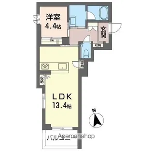 アルバハウス【302号室号室】の間取り