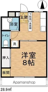 クロックパレス【3階】の間取り