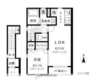 モモハウス【2階】の間取り