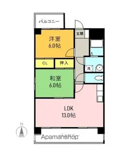 シャリテG.S【3階】の間取り