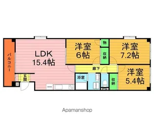 ルネスシーナ【1階】の間取り