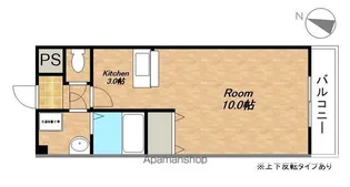 メルベール【101号室】の間取り