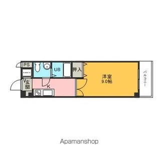 グリーンハイム駅西【303号室】の間取り