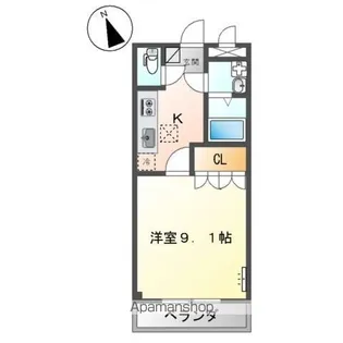 ソレイユ曙【1階】の間取り