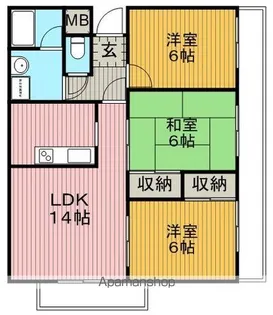 ハーモニーⅠ【4階】の間取り