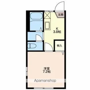 フレグランスANDYOU【A205号室】の間取り