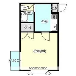 コーポ佐々木【102号室】の間取り