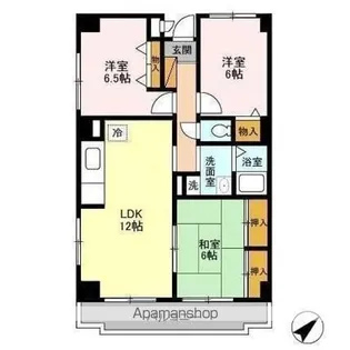 ハーヴェスト本郷【6階】の間取り