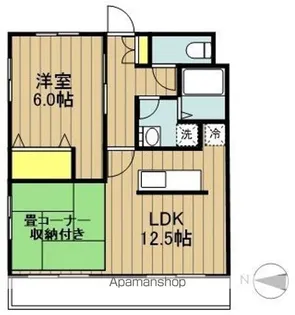 キャッスルカネコ【305号室】の間取り