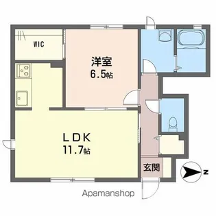 ディアス竹原【1階】の間取り