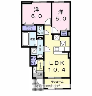 プルチーノⅡ【1階】の間取り