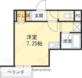 緑橋大発マンション【2階】の間取り