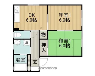 グランシードTM【102号室】の間取り