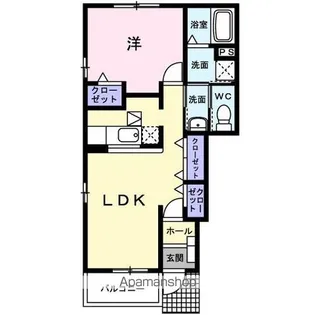 ベル リヴィエール【1階】の間取り