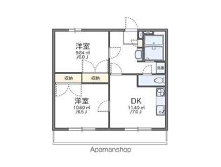 レオパレス華【2階】の間取り
