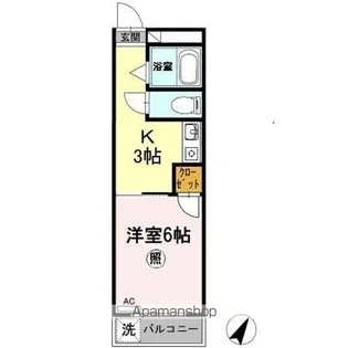 第1パークサイドマンション【101号室】の間取り