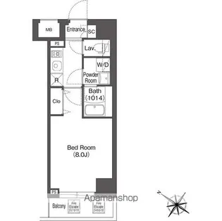 エスタート三ノ輪【11階】の間取り