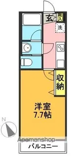 PAPAN【101号室】の間取り
