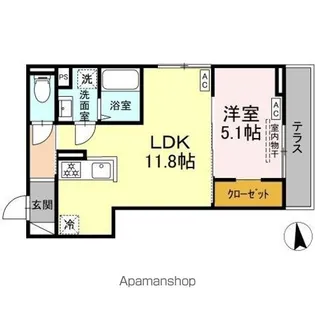 トリシア居町【1階】の間取り