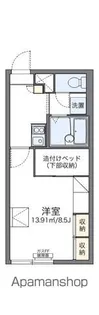 レオパレスヴィクトリー【201号室】の間取り