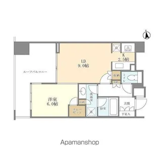 シティハウス東京新橋【10階】の間取り