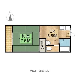 ヴィラ小桜【203号室】の間取り