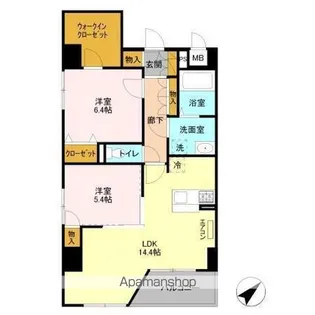 Murray Hill【7階】の間取り