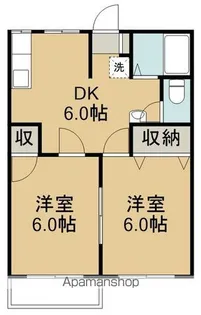 東海ハイツB棟【102号室】の間取り