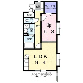 フィオーレ【3階】の間取り