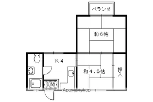 三宅ハイツ【203号室】の間取り