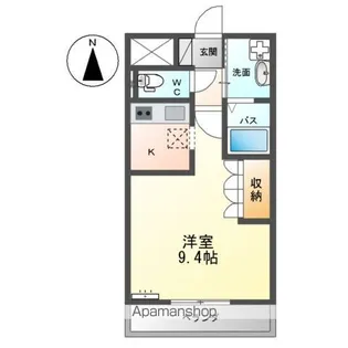 ベルクレスト.K【106号室】の間取り