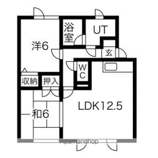 藤野マンション【102号室】の間取り