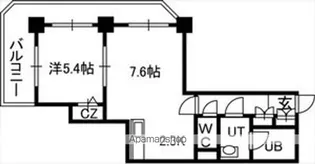 PRIME URBAN札幌 RIVER FRONT【24階】の間取り
