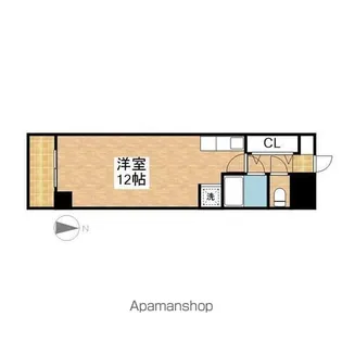 アクセス高辻【5B号室】の間取り