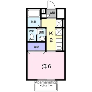 スモールフォレストB【2階】の間取り