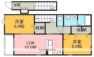 ジェルメ グラースⅢ【2階】の間取り