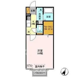 シャルドネ B【1階】の間取り