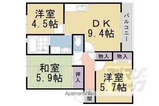ジョイフル幹【A102号室】の間取り