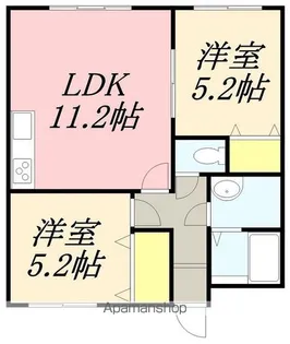 ヴェリテ【201号室】の間取り