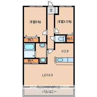 ラミアカーサ【2階】の間取り
