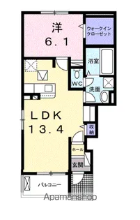 サンテラス中央Ⅱ【1階】の間取り