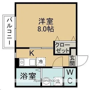 キャピタル三百人町A棟【2階】の間取り