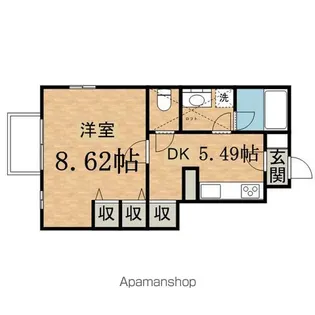 メゾンドブッフェ【1階】の間取り