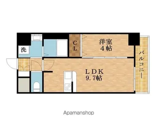 1LDKの間取り画像