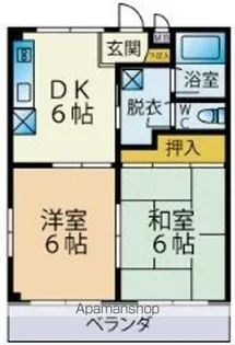 山口ハイツ【2階】の間取り