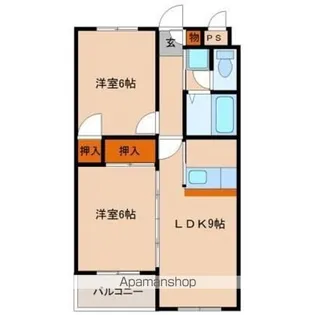 スカイパーク33【606号室】の間取り